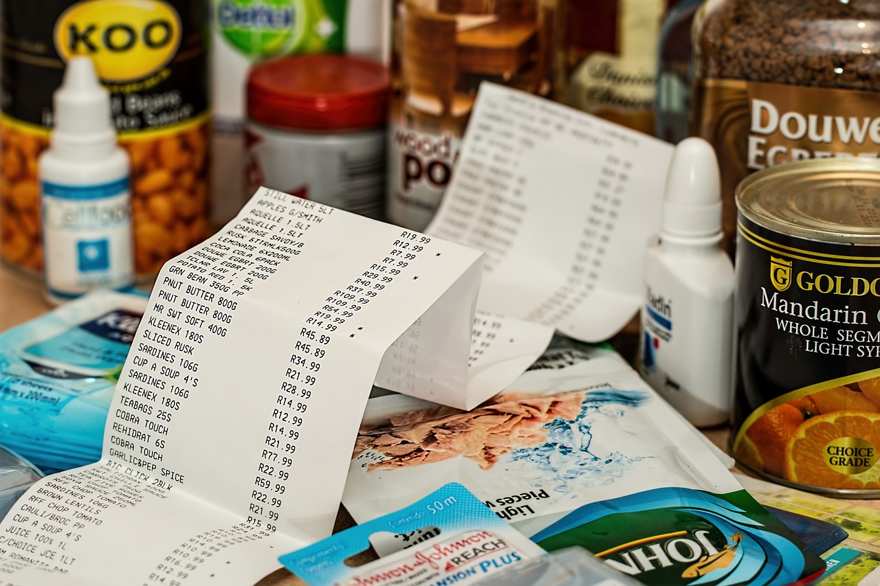 shopping invoice